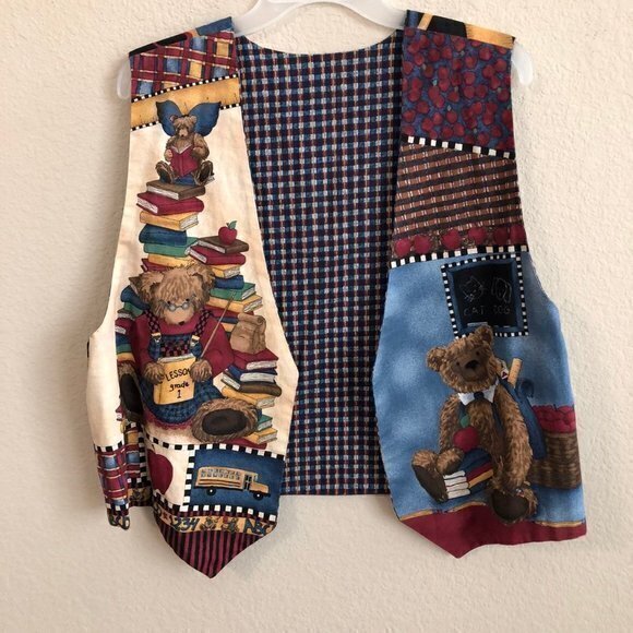 Handmade Jackets & Blazers - Handmade Teacher Vest Teddy Bear